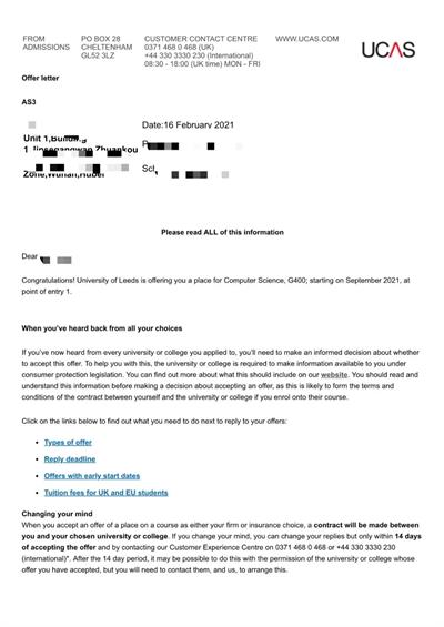 广州为明学校国际部SACE英澳班 II 再斩英国名校录取