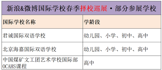 择校直通车|君诚学校、海嘉国际学校、中国煤矿文工团艺术学校国际部震撼来袭！