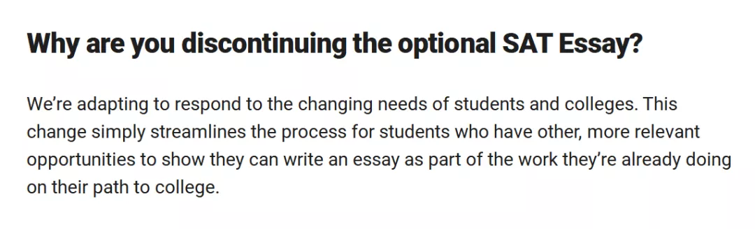 官宣！CB将正式取消SAT2和SAT写作考试！