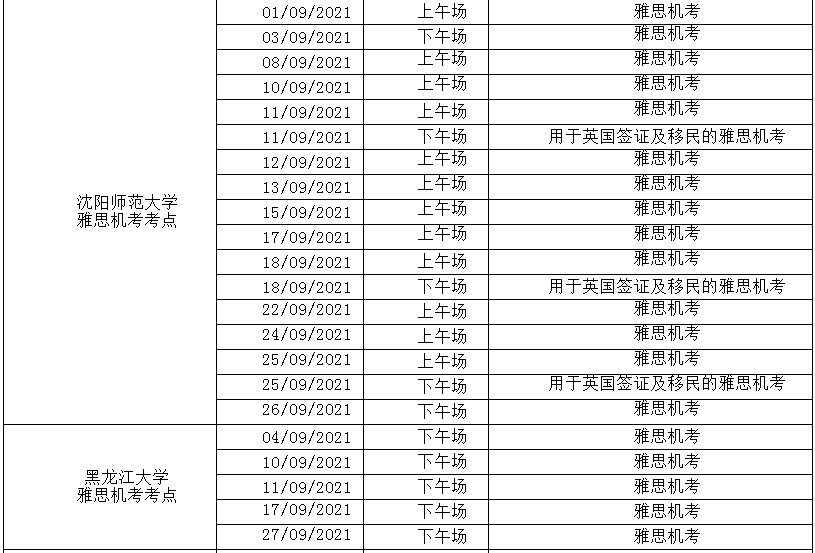 全国多个考点取消9-10月部分场次雅思考试