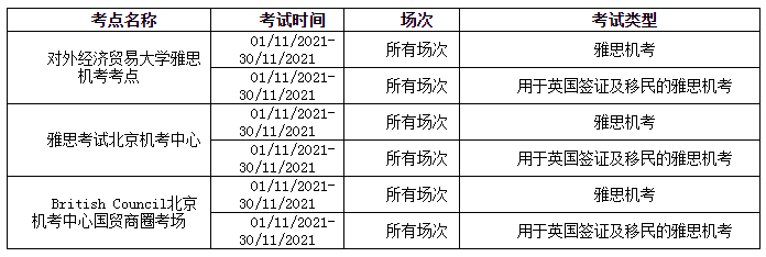 11-12月部分场次雅思考试宣布取消