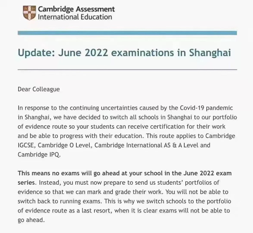 CAIE确定取消上海夏季大考！这是好事还是坏事?                