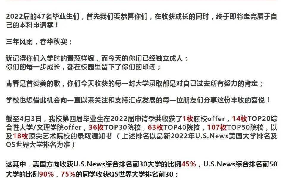 被国际学校录取数据震惊了！190位学生拿下了近600枚offer?                