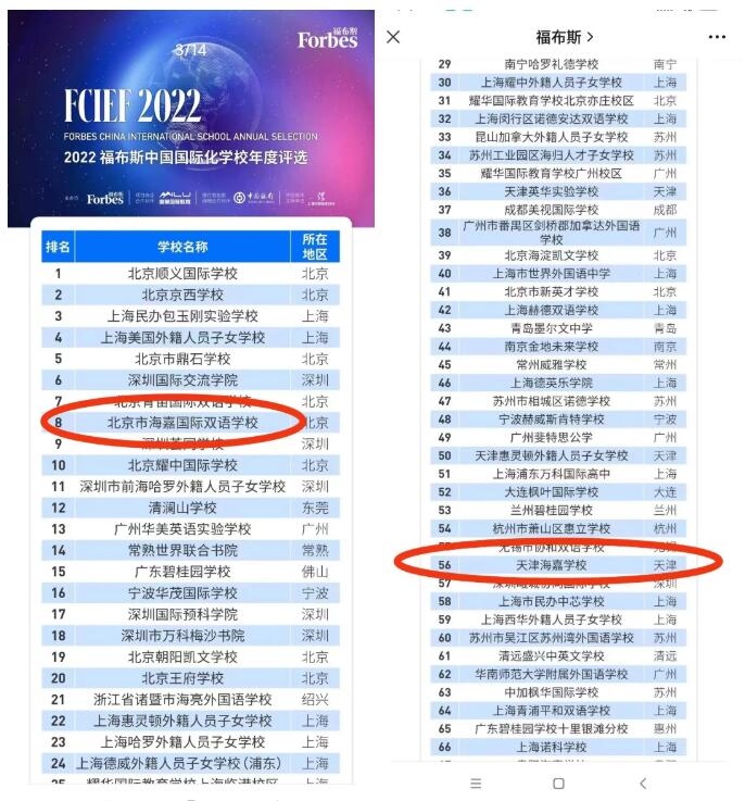 海嘉国际双语学校天津校区全国排名怎么样呢? _ 海嘉国际双语学校天津校区