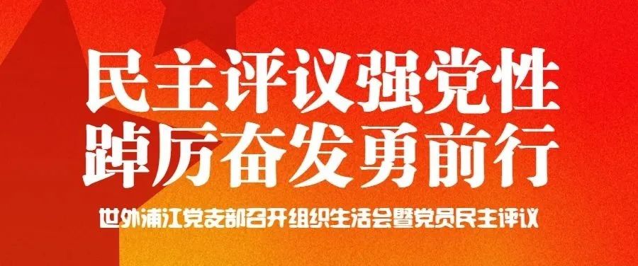 上海世外教育附属浦江外国语学校党支部召开组织生活会暨党员民主评议                